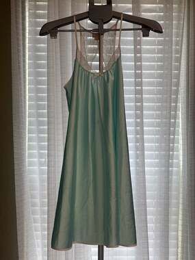 Kate Spade New York Dream A Little Dream Satin Lace Trim Chemise Nightgown